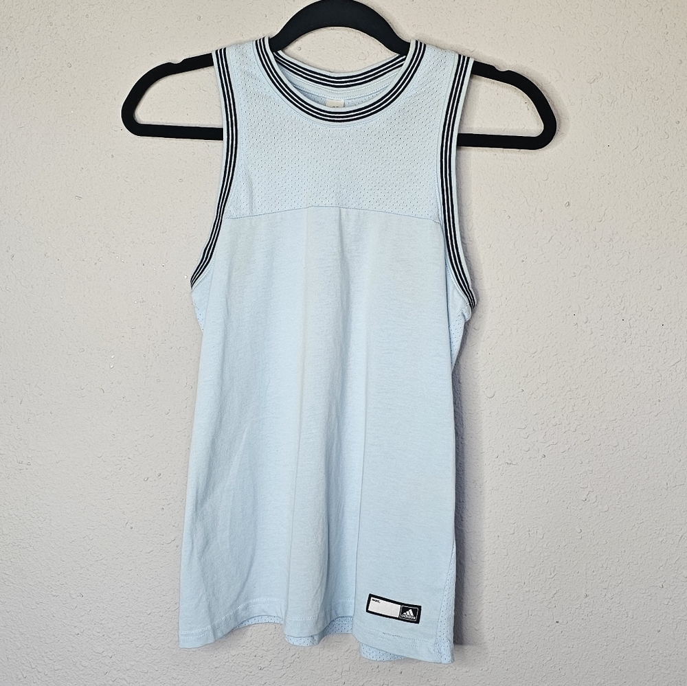 Adidas Athletic Sports Tank Top Light Blue Size‎ S Small